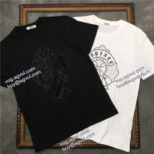  上品上質 2色可選 2020AW シンプル クロムハーツコピー ブランド 半袖Tシャツ
