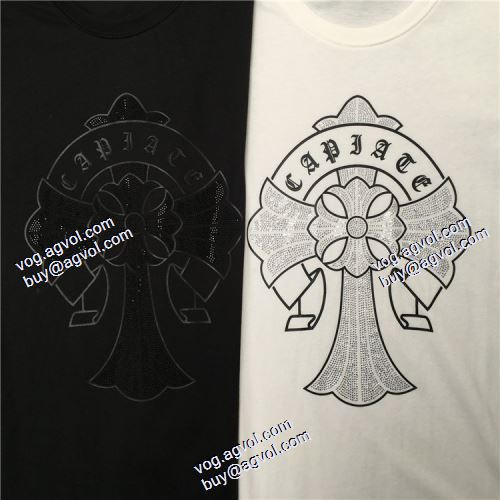  上品上質 2色可選 2020AW シンプル クロムハーツコピー ブランド 半袖Tシャツ