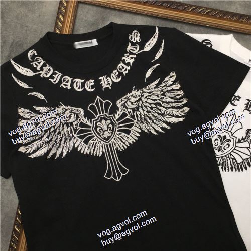  カッコいい印象を付ける 2色可選 2020AW 半袖Tシャツ ファション性の高い CHROME HEARTS偽物ブランド