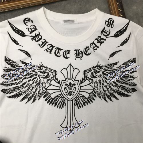  カッコいい印象を付ける 2色可選 2020AW 半袖Tシャツ ファション性の高い CHROME HEARTS偽物ブランド
