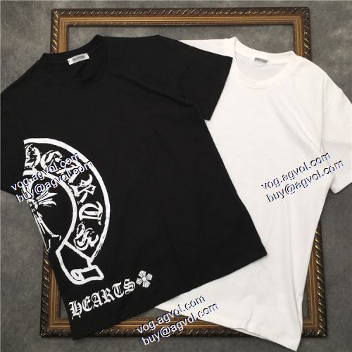  今買い◎得 2色可選 2020AW 半袖Tシャツ クロムハーツブランドコピー デザイン性の高い 