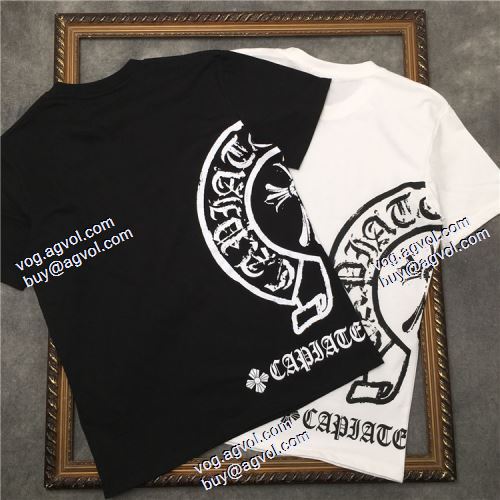  今買い◎得 2色可選 2020AW 半袖Tシャツ クロムハーツブランドコピー デザイン性の高い 