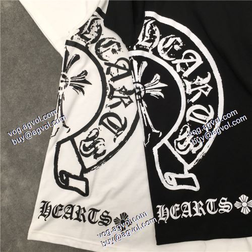  今買い◎得 2色可選 2020AW 半袖Tシャツ クロムハーツブランドコピー デザイン性の高い 