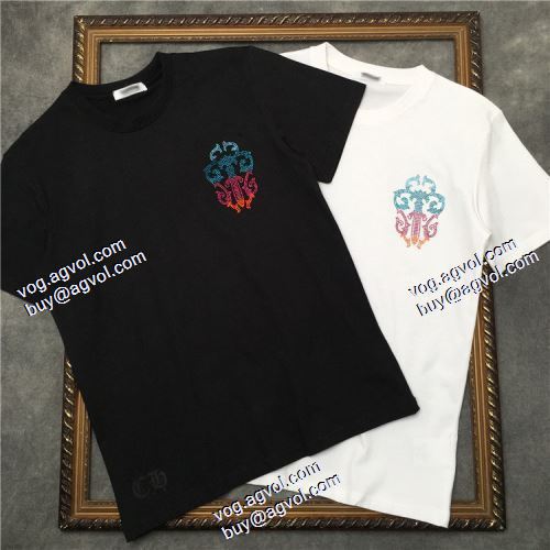 ドライ 2色可選 2020AW CHROME HEARTS偽物ブランド 半袖Tシャツ 数に限りがある  