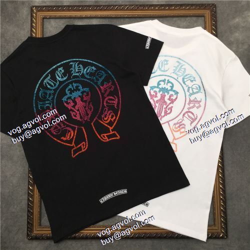  ドライ 2色可選 2020AW CHROME HEARTS偽物ブランド 半袖Tシャツ 数に限りがある  
