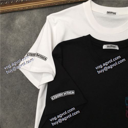  ドライ 2色可選 2020AW CHROME HEARTS偽物ブランド 半袖Tシャツ 数に限りがある  
