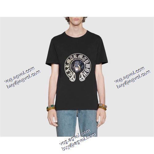  細身のシルエット クロムハーツブランド 偽物 通販 2020AW 半袖Tシャツ  2色可選 セール中 