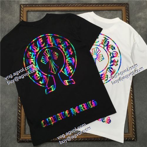  縦には伸びにくい 2色可選 2020AW CHROME HEARTSブランドコピー 半袖Tシャツ 綺麗に決まるフォルム！
