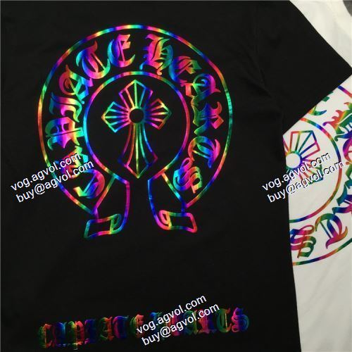  縦には伸びにくい 2色可選 2020AW CHROME HEARTSブランドコピー 半袖Tシャツ 綺麗に決まるフォルム！