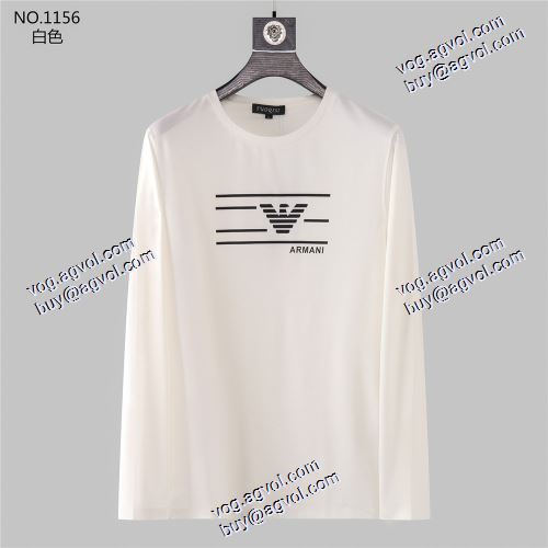 大好評 3色可選長袖 /ロングTシャツ ARMANI偽物  最安値に挑戦  2020AW アルマーニコピー