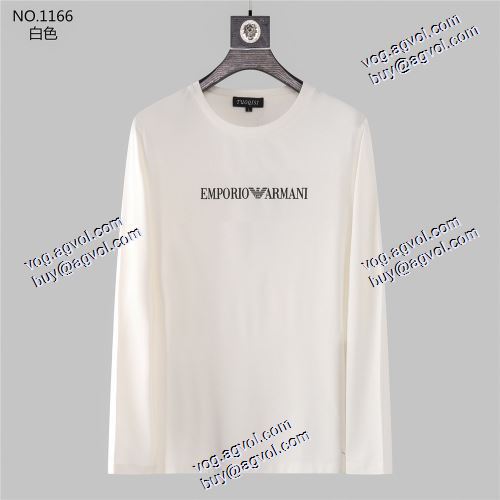  長袖 /ロングTシャツ 3色可選  着心地抜群  ARMANI偽物  超目玉 2020AW アルマーニコピー