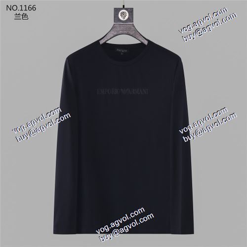  長袖 /ロングTシャツ 3色可選  着心地抜群  ARMANI偽物  超目玉 2020AW アルマーニコピー
