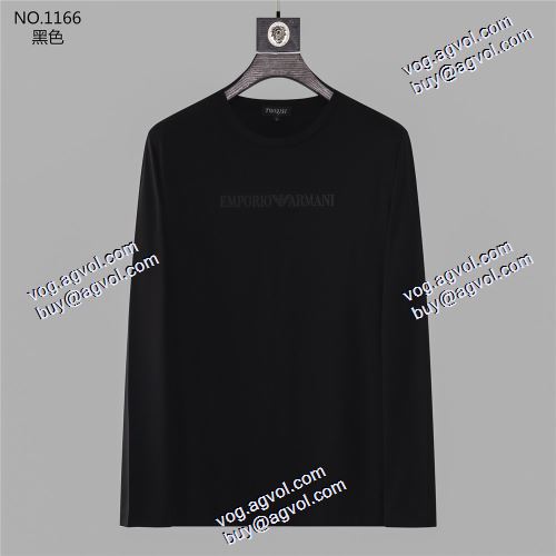  長袖 /ロングTシャツ 3色可選  着心地抜群  ARMANI偽物  超目玉 2020AW アルマーニコピー