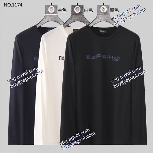  ARMANI偽物 3色可選  長袖 /ロングTシャツ   高品質 人気  2020AW 長く愛用できる アルマーニコピー