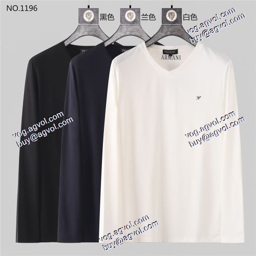  先行販売 3色可選  人気販売中  2020AW アルマーニコピー代引 長袖 /ロングTシャツARMANI偽物  