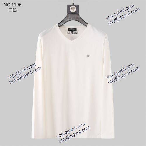  先行販売 3色可選  人気販売中  2020AW アルマーニコピー代引 長袖 /ロングTシャツARMANI偽物   