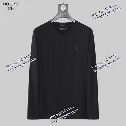  先行販売 3色可選  人気販売中  2020AW アルマーニコピー代引 長袖 /ロングTシャツARMANI偽物  