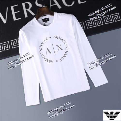  ARMANI偽物  派手 ：比较华丽的 3色可選  数に限りがある 長袖 /ロングTシャツ  2020AW アルマーニコピー