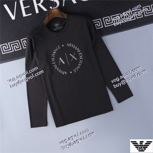  ARMANI偽物  派手 ：比较华丽的 3色可選  数に限りがある 長袖 /ロングTシャツ  2020AW アルマーニコピー