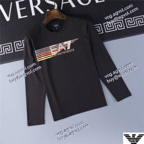  個性的なデザ  2020AW アルマーニコピー 3色可選 ファション性の高い 長袖 /ロングTシャツARMANI偽物