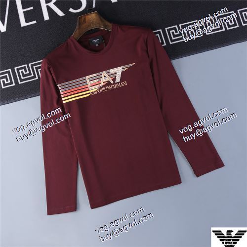  個性的なデザ  2020AW アルマーニコピー 3色可選 ファション性の高い 長袖 /ロングTシャツARMANI偽物