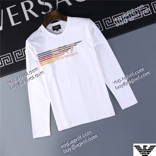  個性的なデザ  2020AW アルマーニコピー 3色可選 ファション性の高い 長袖 /ロングTシャツARMANI偽物