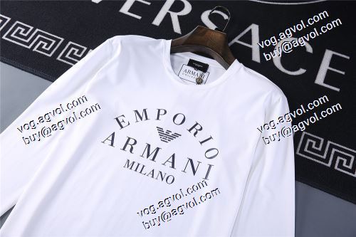  3色可選  耐久性のある高品質 人気  2020AW アルマーニコピー  長袖/ロングTシャツARMANI偽物  
