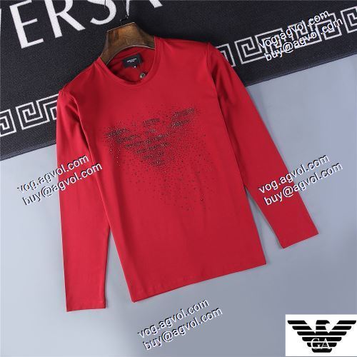  高級感ある 3色可選 アルマーニコピー激安 長袖 /ロングTシャツARMANI偽物  大好評  2020AW 
