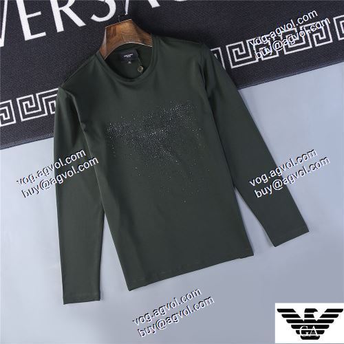  高級感ある 3色可選 アルマーニコピー激安 長袖 /ロングTシャツARMANI偽物  大好評  2020AW 