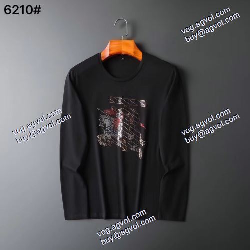  2020AW バレンシアガコピー代引 2色可選 長袖 /ロングTシャツ海外セレブ愛用 BURBERRY偽物  極上の着心地