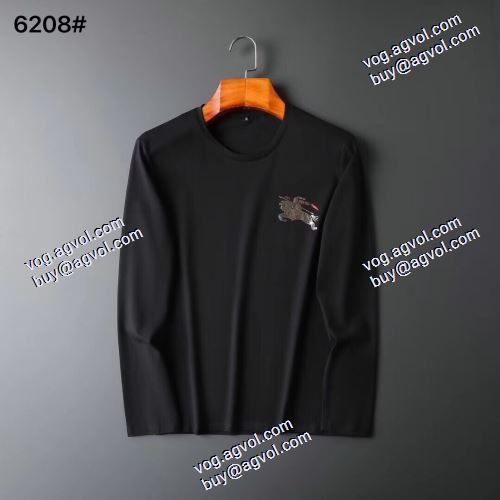  BURBERRY激安偽物 落ち着いた感覚 2色可選 長袖 /ロングTシャツ   セール中  2020AW バレンシアガコピー代引