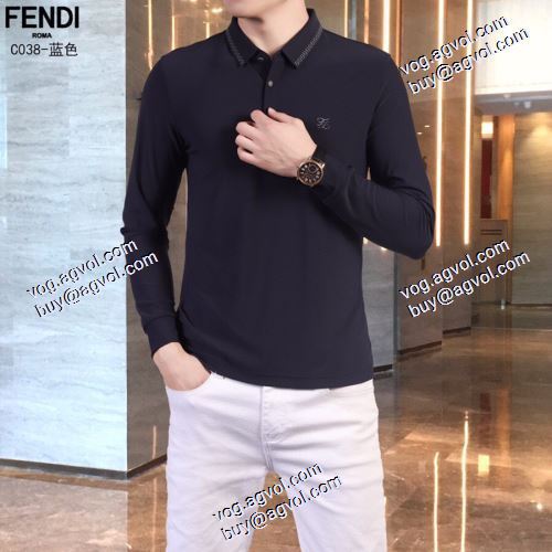  着心地抜群FENDIコピー代引 長袖 /ロングTシャツ 個性的なデザ  2色可選 2020AW フェンディコピー