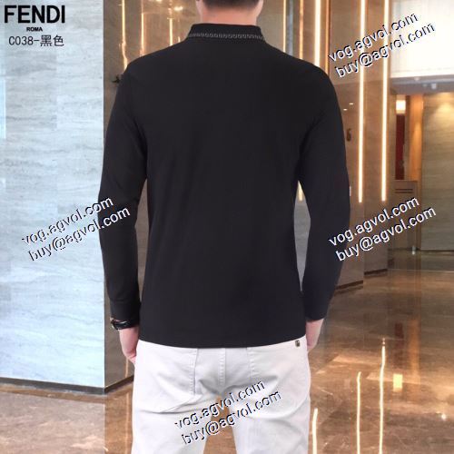  着心地抜群FENDIコピー代引 長袖 /ロングTシャツ 個性的なデザ  2色可選 2020AW フェンディコピー