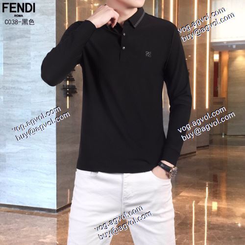  着心地抜群FENDIコピー代引 長袖 /ロングTシャツ 個性的なデザ  2色可選 2020AW フェンディコピー
