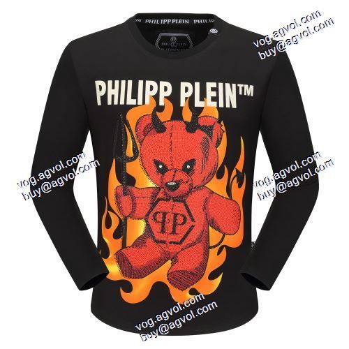  2色可選 PHILIPP PLEIN偽物  高品質 人気  2020AW フィリッププレインコピー 個性的なデザ長袖 /ロングTシャツ