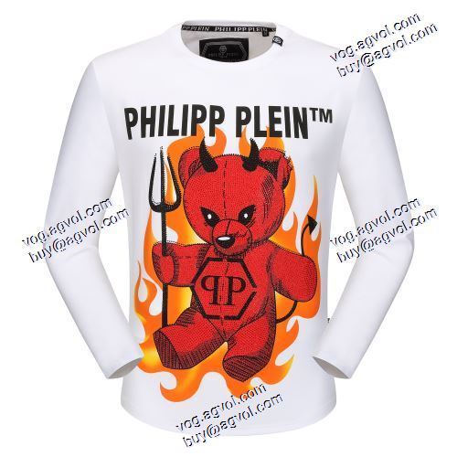  2色可選 PHILIPP PLEIN偽物  高品質 人気  2020AW フィリッププレインコピー 個性的なデザ長袖 /ロングTシャツ