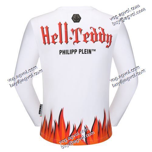  2色可選 PHILIPP PLEIN偽物  高品質 人気  2020AW フィリッププレインコピー 個性的なデザ長袖 /ロングTシャツ