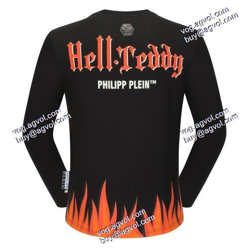  2色可選 PHILIPP PLEIN偽物  高品質 人気  2020AW フィリッププレインコピー 個性的なデザ長袖 /ロングTシャツ