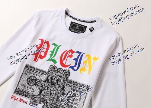  着心地抜群 PHILIPP PLEIN偽物  高級感ある  2色可選 長袖 /ロングTシャツ  2020AW フィリッププレインコピー 