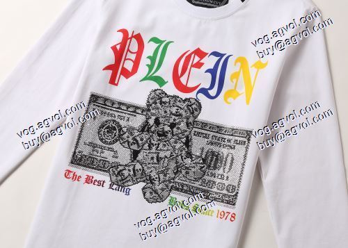  着心地抜群 PHILIPP PLEIN偽物  高級感ある  2色可選 長袖 /ロングTシャツ  2020AW フィリッププレインコピー 