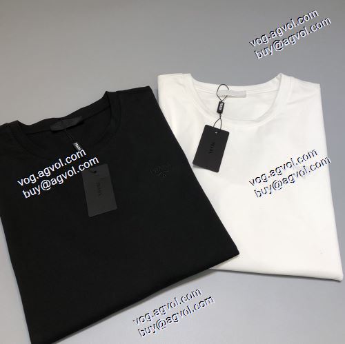  海外セレブ愛用 2色可選 高級感ある 2022AW  PRADAコピー代引 長袖 /ロングTシャツ プラダコピー偽物
