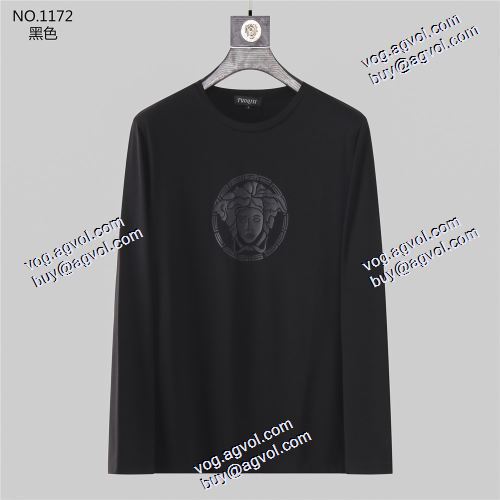  ヴェルサーチコピー コスパ 長袖 /ロングTシャツ 最高のプライス サイズ豊富 3色可選 先行販売 2020AW VERSACEコピー激安  