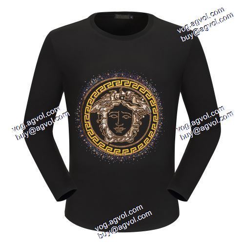  長袖 /ロングTシャツ 2色可選 落ち着いた感覚 ヴェルサーチコピー 超目玉  2020AW VERSACEコピー激安  