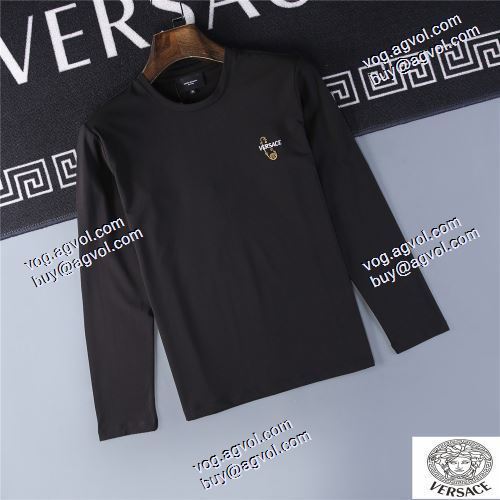  大絶賛の履き心地! 3色可選 ヴェルサーチコピー 長袖 /ロングTシャツ 今買い◎得  2020AW VERSACEコピー激安 