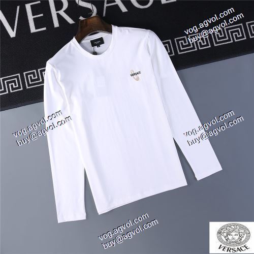  大絶賛の履き心地! 3色可選 ヴェルサーチコピー 長袖 /ロングTシャツ 今買い◎得  2020AW VERSACEコピー激安 