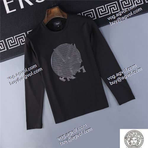  耐久性のある 3色可選 2020AW VERSACEコピー激安 ヴェルサーチコピー 長袖 /ロングTシャツ 上品上質   