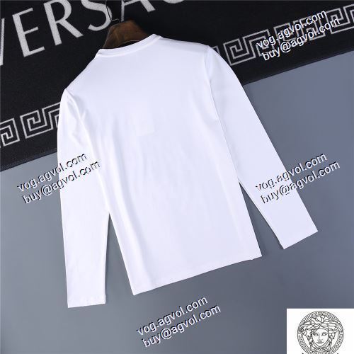  耐久性のある 3色可選 2020AW VERSACEコピー激安 ヴェルサーチコピー 長袖 /ロングTシャツ 上品上質   