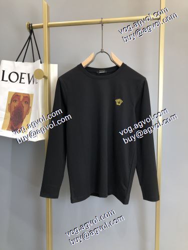  落ち着いた感覚 2色可選 ヴェルサーチコピー 長袖 /ロングTシャツ 着心地抜群  2020AW VERSACEコピー激安  