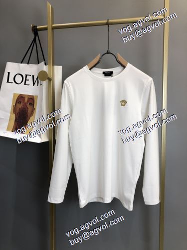  落ち着いた感覚 2色可選 ヴェルサーチコピー 長袖 /ロングTシャツ 着心地抜群  2020AW VERSACEコピー激安  
