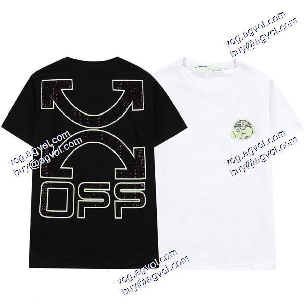 大絶賛の履き心地!  2色可選 2020秋冬 Off-White オフホワイトブランドスーパーコピー 半袖Tシャツ 
